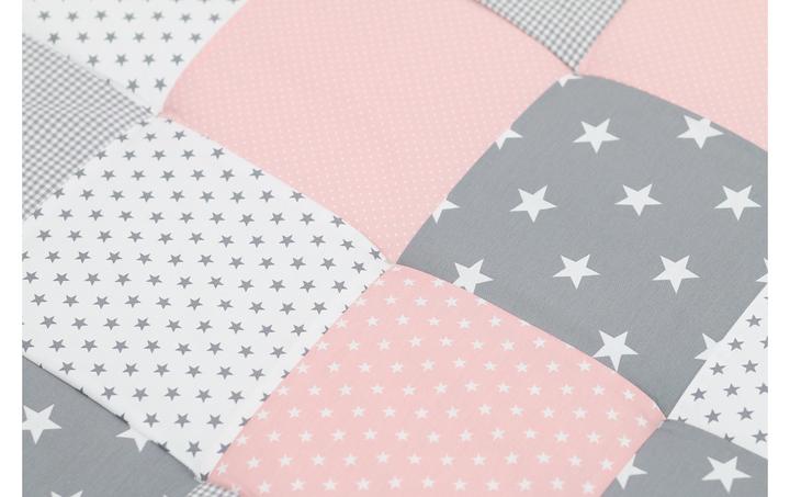 Immagine prodotto Ullenboom Coperta per bambini stelle rosa 120 cm x 120