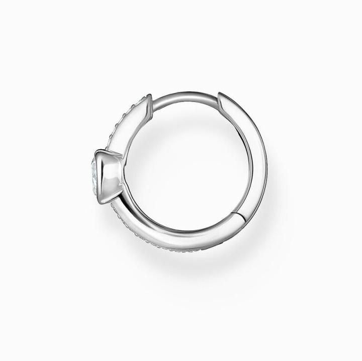 Immagine prodotto Thomas Sabo Creola singola con cuore e pietre bianche Argento (Argento 925)