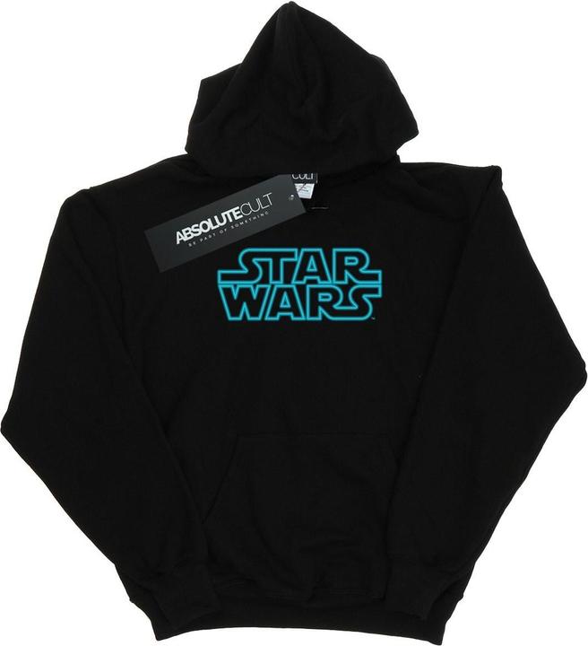 Actual product image Star Wars Boys Neon Sign Logo Hoodie (116)