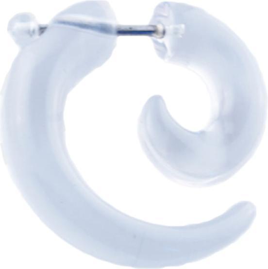Actual product image Star Piercing Fake spiral transparent (Acrylic, without brass)
