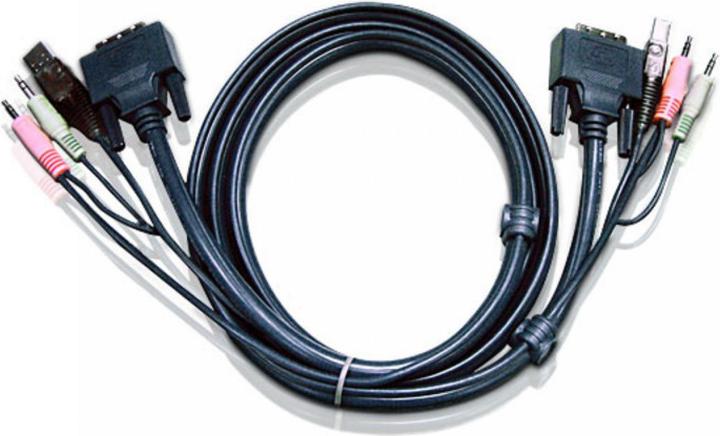 Aten 2L-7D03UD: USB-DVI Dual KVM Cable 3M