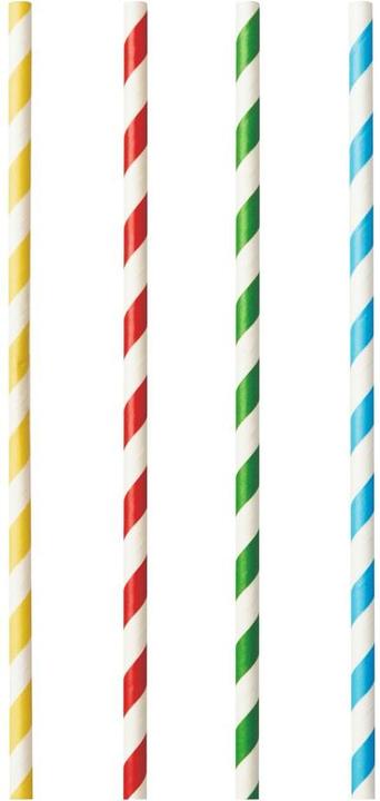 Papstar 87512 Paille jetable (e) Couleurs mélangées (100 x)