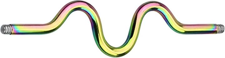 Immagine prodotto Star Piercing Barra per bilancieri colorata a zig zag (Acciaio chirurgico 316L)