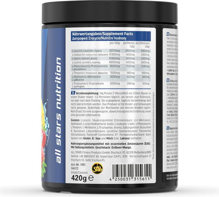 Actual product image All Stars EAAs Powder (Mango, Strawberry, 1 pcs., 400 g)