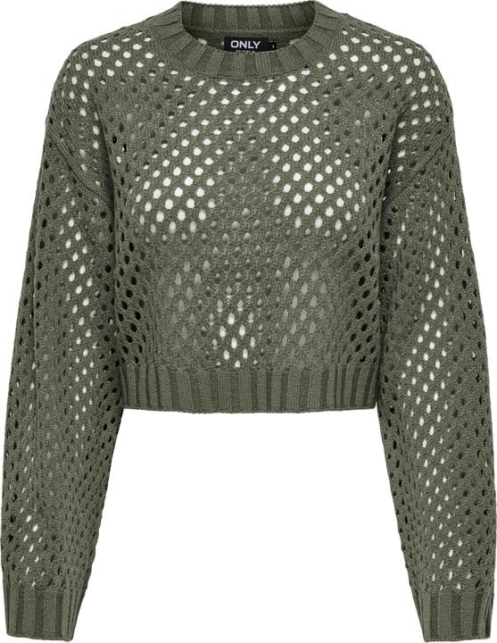 Only Normal geschnitten Rundhals Tief angesetzte Schulter Pullover Gestricktes Oberteil