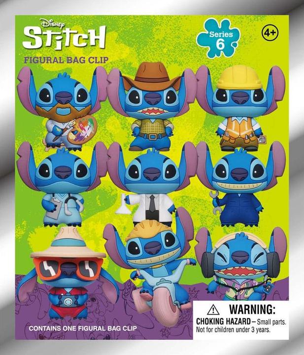 Actual product image Monogram Int. Lilo & Stitch 3D PVC bag tags Series 6 Display (24)
