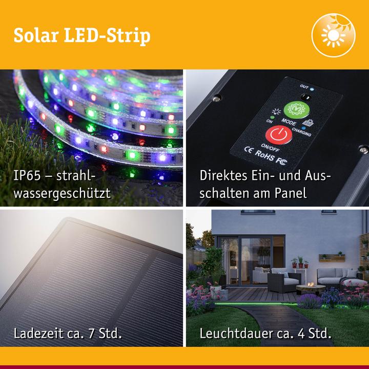 Produktbild Paulmann Solar Stripe (Mehrfarbig, 1000 cm, Indoor)