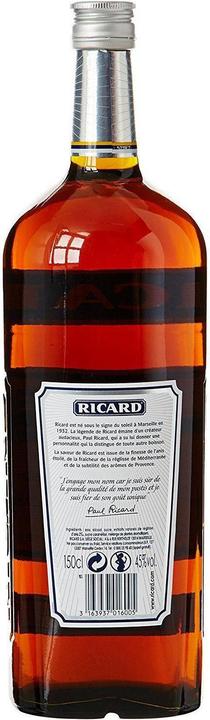 Image du produit Ricard Pastis 1,5 litre 45 % vol.