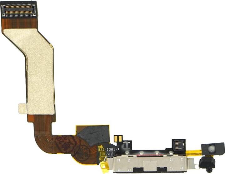Produktbild OEM System Connector + FlexCable iPhone 4s schwarz (iPhone 4S)