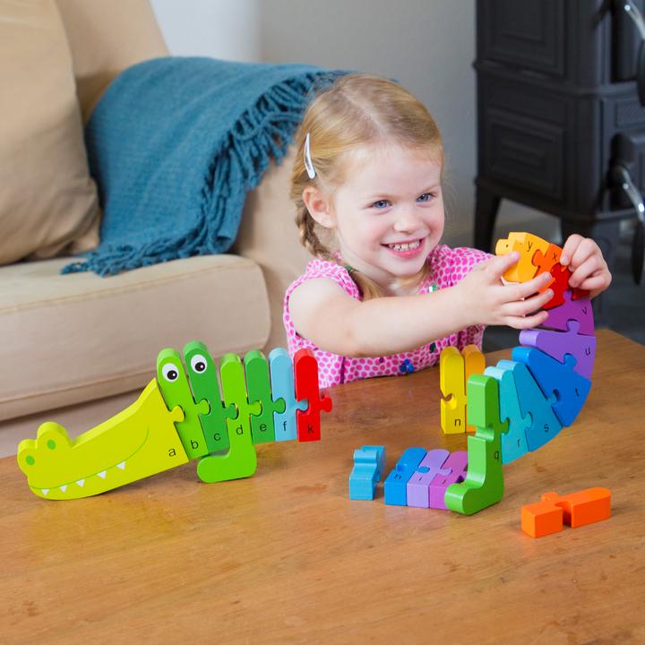 Image du produit New Classic Toys Puzzle alphabet - crocodile
