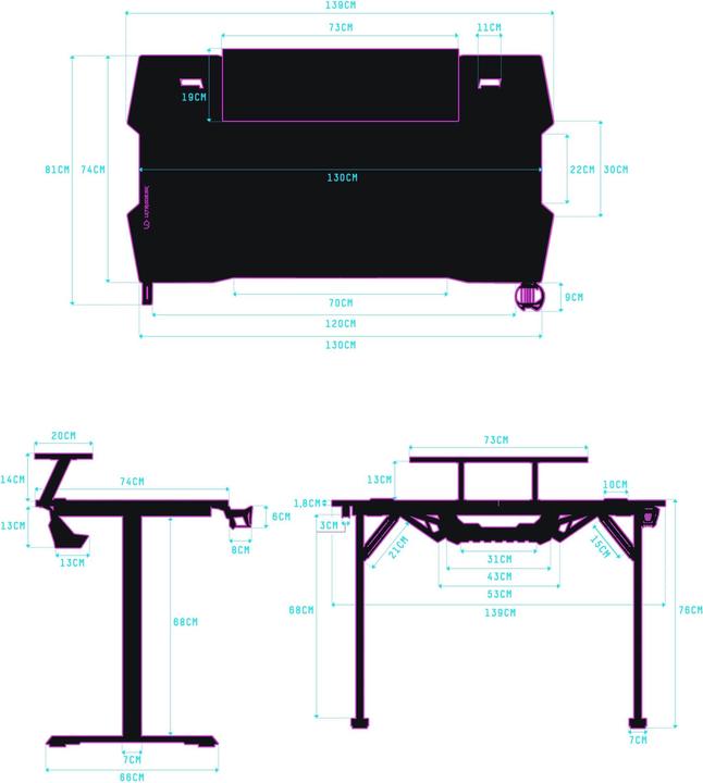 Actual product image Ultradesk Atomic