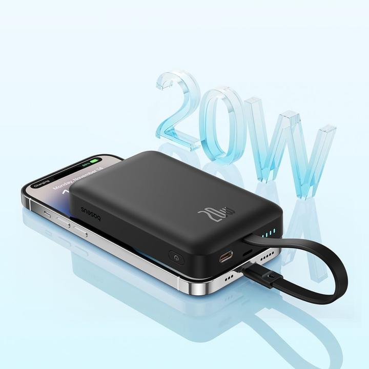 Actual product image Baseus Magnetic Mini Charger (10000 mAh, 20 W, 20 Wh)