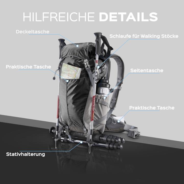 Actual product image mantona Elements Outdoor (Photo backpack, 31.25 l)