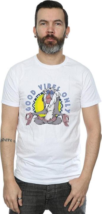 Actual product image Disney Mens The Lion King Rafiki Good Vibes Only T-Shirt (XL)