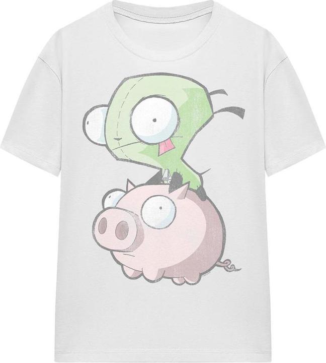 Actual product image Invader Zim Unisex Adult Gir & Pig T-Shirt (XXL)