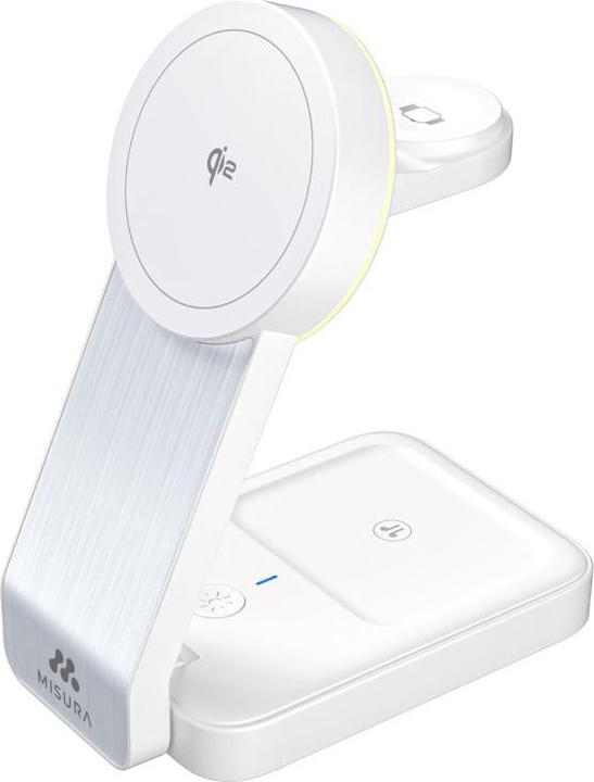 Actual product image Misura MH10 3-in-1 Foldable Wireless Charging Station - WHITE (30 W)