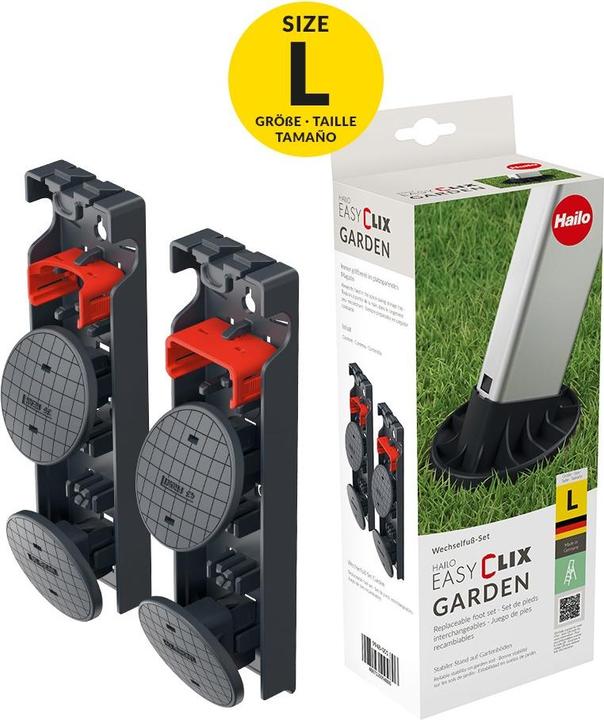 Actual product image Hailo EasyClix Garden - Size L, interchangeable foot set