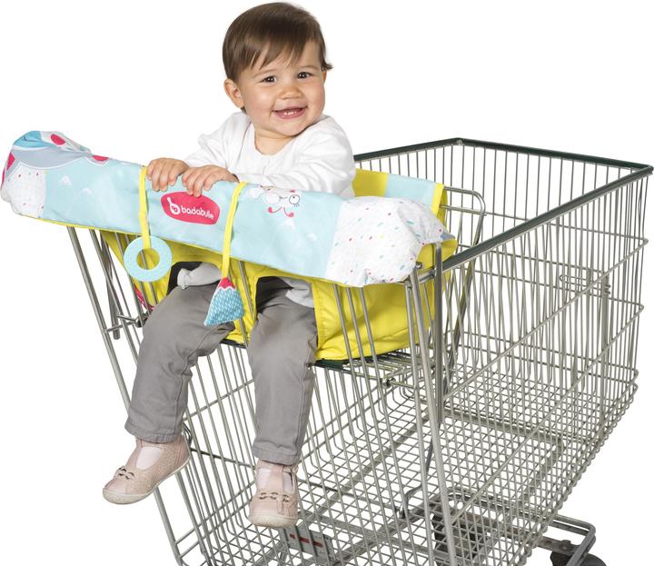 Actual product image Badabulle Seat cover for shopping trolley- Mountain animals (Table seat)