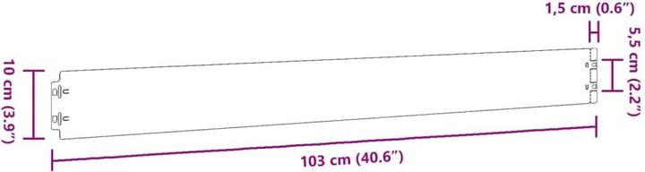 Produktbild VidaXL Rasenkanten (103 cm)