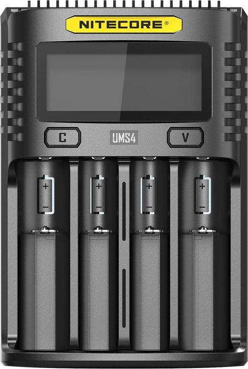 Actual product image Nitecore UMS4 USB quick charger (1 pcs., AAA, AA, Battery + charger)