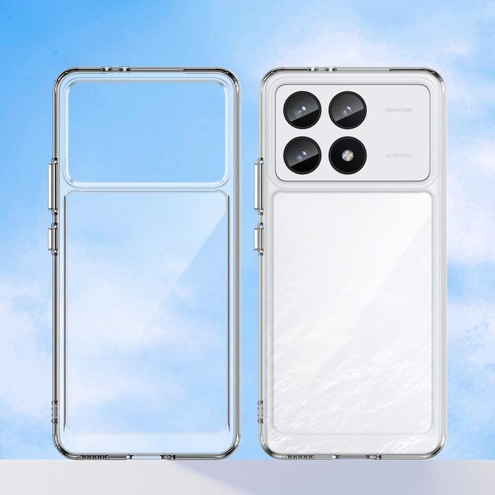 Actual product image Cover-Discount Xiaomi Poco F6 Pro - Protective acrylic mobile phone case with raised edge (Xiaomi Poco F6 Pro)