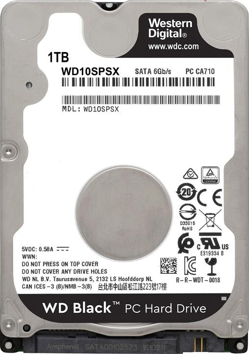 Produktbild WD Black (1 TB, 2.5", SMR)