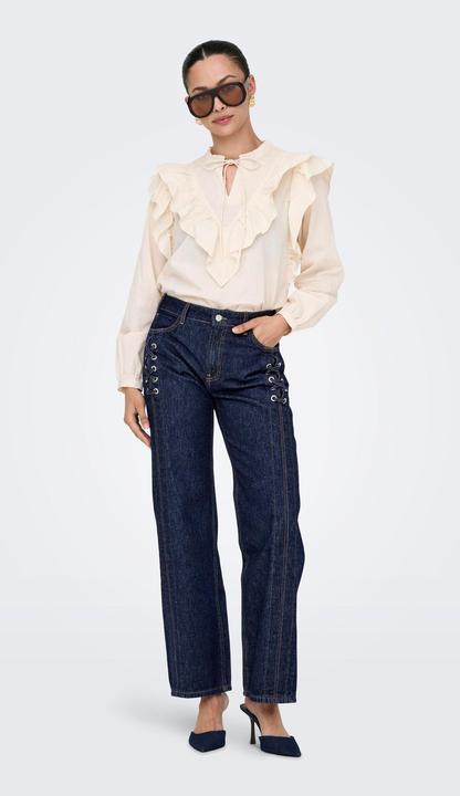 Image du produit Only ONLCOBAIN Mittlere Taille Weiter Beinschnitt Jeans Jeans mit weitem Bein (W29/L34)