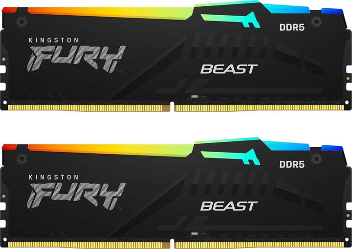 Actual product image Kingston FURY Beast RGB (2 x 32GB, 5200 MHz, DDR5 RAM, DIMM)