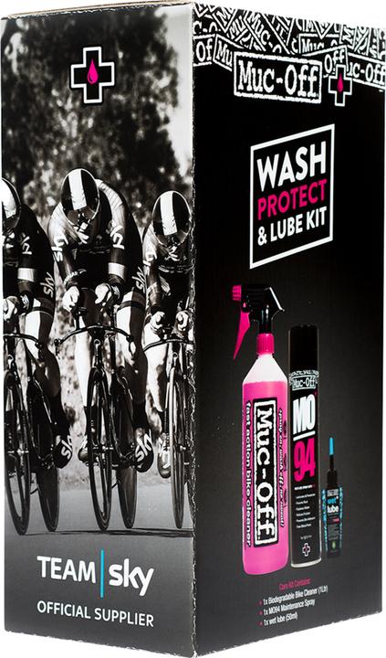 Immagine prodotto Muc-Off Lavare, proteggere e lubrificare (1450 ml, Olio per catene, Pulitore per biciclette, Set di cura)