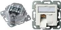 Image du produit Telegärtner TELEGAERTNER UPDose Cat6/Cl.E double 2xRJ45 alpinwhite AMJ45 (25.16.8650)