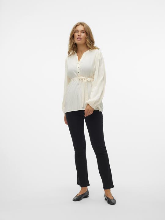 Actual product image Mamalicious Regular fit Mandarin collar Cuffs with button Balloon sleeves Top Blouse (S)