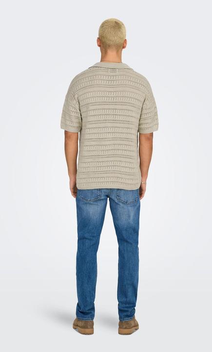 Actual product image Only & Sons Onsgrayson Ds 5 Chochet Polo Knit (XXL)