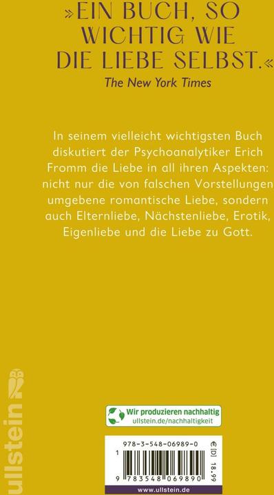 Image du produit Die Kunst des Liebens (Allemand, Erich Fromm, 2024)