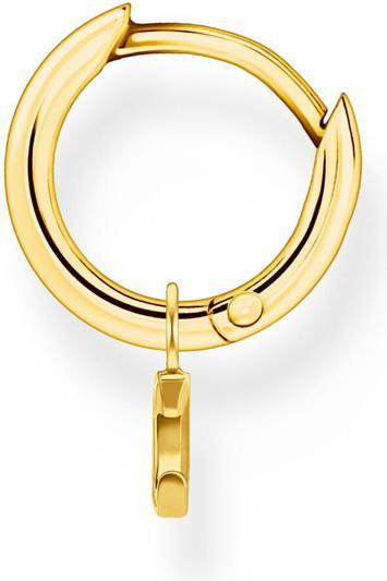 Actual product image Thomas Sabo Single Creole with Moon Pendant Gold (Silver 925)