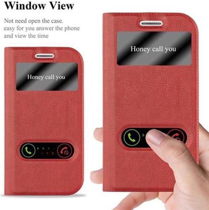 Produktbild Cadorabo Book mit View Doppelfenster Cover (Samsung Galaxy S3)