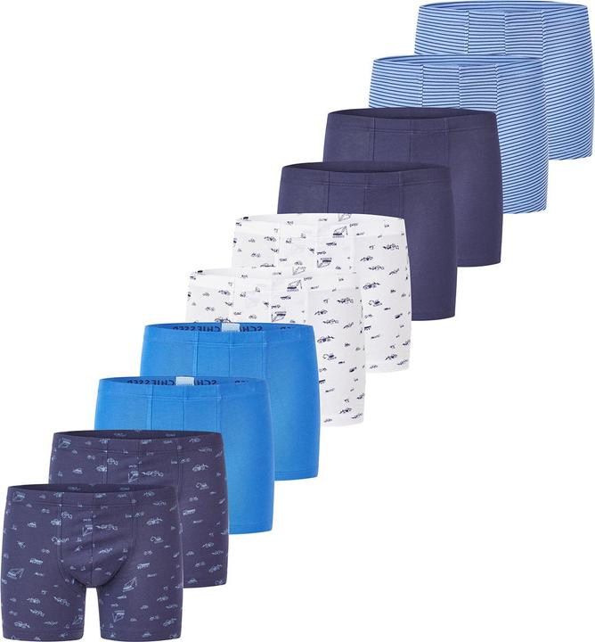Actual product image Schiesser Pack of 10 Kids Boys 95/5 Organic Cotton Shorts / Pants (104, pack of 10)