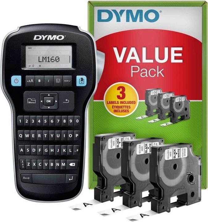 Image du produit Dymo LabelManager LM160 Imprimante d'étiquettes Transfert thermique Sans fil QWERTY