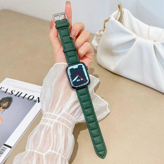 Produktbild MU Classic Genuine Series Echtleder Armband (42 mm, 44 mm, 45 mm, Echtleder, Apple Watch Series 3, Apple Watch Series 2, Apple Watch Series 1, Apple Watch Series 7, Apple Watch Series 8, Apple Watch Series 9, Apple Watch SE, Apple Watch Series 4, Apple Watch Series 5, Apple Watch Series 6)