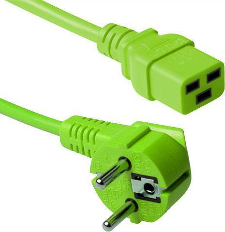 Actual product image Powercord mains connector CEE7/7 male (angled) (1.80 m, CEE 7/7)
