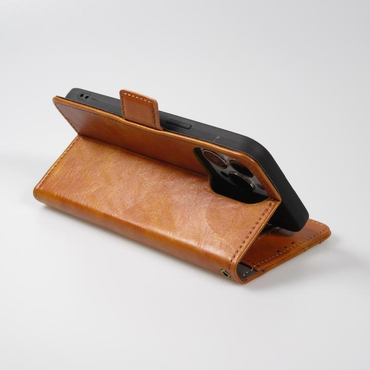 Actual product image PhoneLook Leather Case Flip Wallet with Accent Stripe & Card Holder (Apple iPhone 13 Pro)