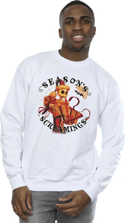 Actual product image Disney Mens The Nightmare Before Christmas Seasons Screamings Sweatshirt (4XL)