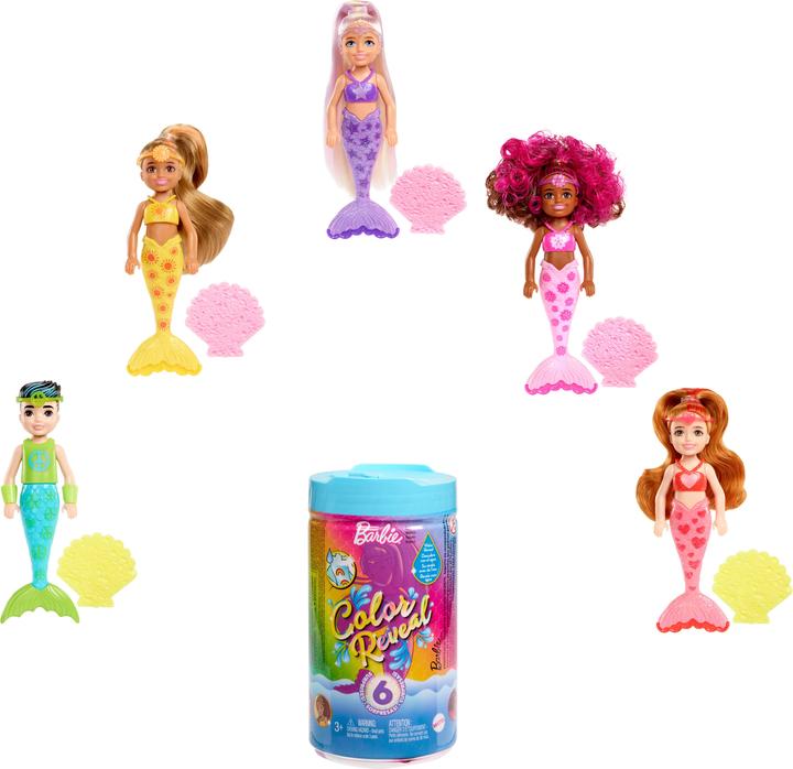 Produktbild Barbie Color Reveal Rainbow Mermaids Chelsea