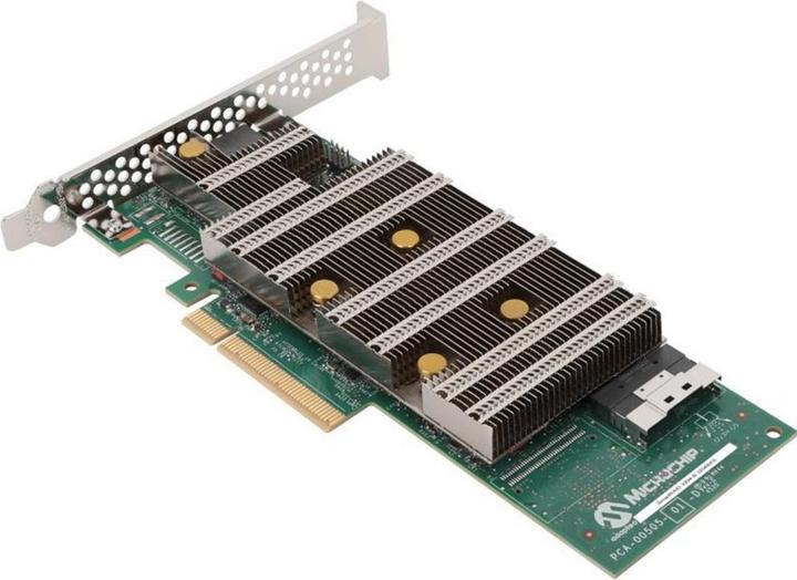 Image du produit Microchip Technology SmartRAID 3204-8i, SAS-4, Série ATA III, PCI Express x8, 24 Gbit/s, 4096 Mo, DD