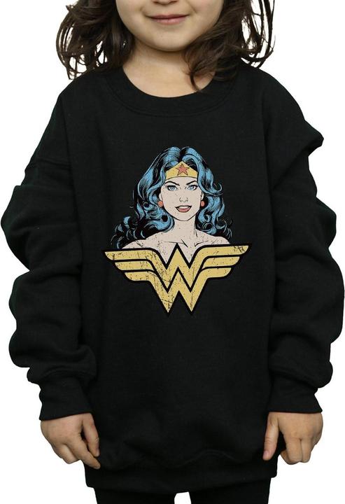 Actual product image Girls Wonder Woman Gaze Sweatshirt (152, 158)