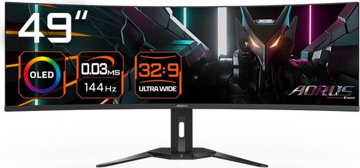 Actual product image Gigabyte Aorus CO49DQ (5120 x 1440 pixels, 49")