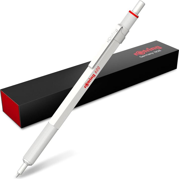 Produktbild Rotring Kugelschreiber 600 Metallic-Rosegold M schwarz Geschenkbox (Roségold, 1 x)