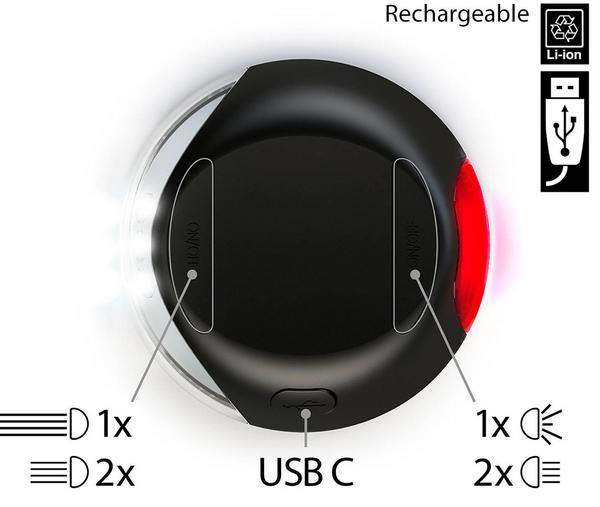 Image du produit Flexi Système d'éclairage LED avec batterie, gris (S, M, L, Chien, Général)