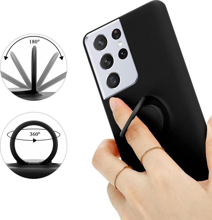 Image du produit Cadorabo TPU Liquid Ring Silicone Case Cover (Samsung Galaxy S21 Ultra)