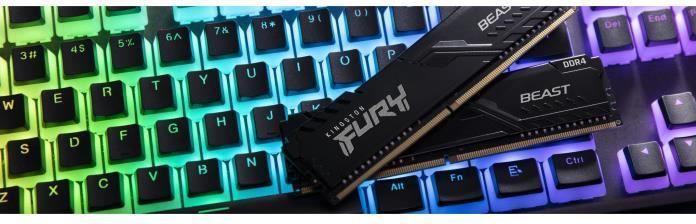 Actual product image Kingston FURY Beast (2 x 16GB, 3200 MHz, DDR4-RAM, DIMM)