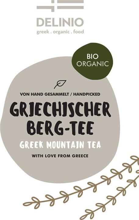 Produktbild Delinio Griechischer Bio Bergtee, 60 gr, SIDERITIS SCARDICA, per hand geerntet, natürliche Trocknung an der (62 g)